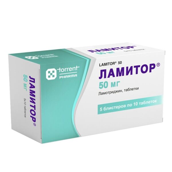Ламитор 50мг таб. №50 (Torrent pharmaceuticals ltd)