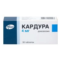 Кардура 4мг таб. №30 (ПФАЙЗЕР)