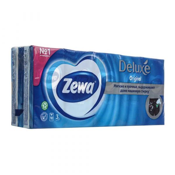 Зева deluxe платочки носовые №10 ромашка (Sca hygiene products sp. z o.o)