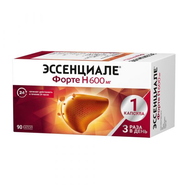 Эссенциале форте н 600мг капс. №90 (A. nattermann & cie gmbh/opella healthcare poland sp.z.o.o)