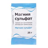 Магния сульфат 25г пор.д/р-ра д/пр.внутр. №1 пак. (ТУЛЬСКАЯ ФФ)