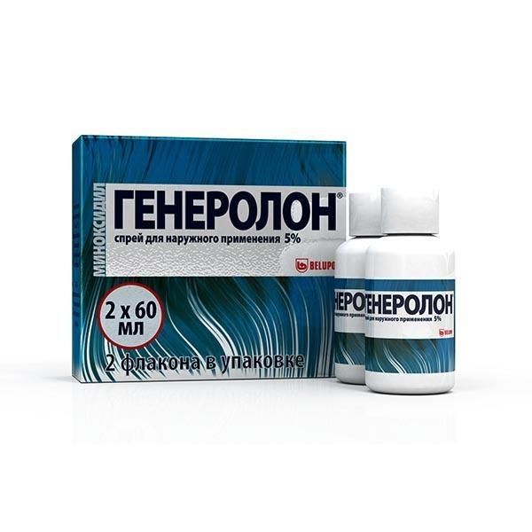 Генеролон 5% 60мл спрей д/пр.наружн. №2 фл.расп. (Industrial farmaceutica cantabria s.a./ belupo d.d.)
