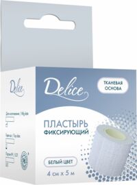 Delice (Делис) лейкопластырь 4*500см ткан.осн. (CHANGZHOU HUALIAN HEALTH DRESSING CO.)