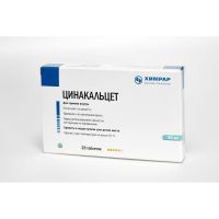 Цинакальцет 30мг таб.п/об.пл. №28 (ИИХР АО)