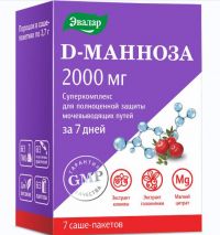 D-манноза суперкомплекс 3,7г порошок №7 саше (ЭВАЛАР)