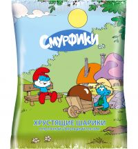 Хрустящие шарики смурфики 40г драже шоколад глазурь (УМКА-ФАМКЭР ЗАО)
