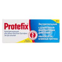 Protefix (Протефикс) крем фиксирующий для зубных протезов 20мл /24г экстра сильный (КВАЙССЕР)