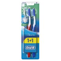 Oral-B (Орал би) зубная щетка 3d свежесть средняя 40 1+1шт (ORAL-B LABORATORIES IRELAND LTD.)