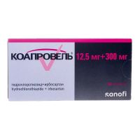 Коапровель 12,5мг+300мг таб.п/об. №28 (САНОФИ)