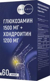 Эколеко глюкозамин-хондроитин комплекс 1035мг капс. №60 (ГРИН САЙД ООО)