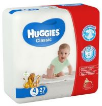Huggies (Хаггис) подгузники classic №27 р.4 7-18кг (КИМБЕРЛИ КЛАРК)