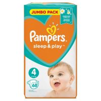 Pampers (Памперс) подгузники sleep&play 4 № 68 макси 7-14кг (ПРОКТЕР ЭНД ГЕМБЛ)