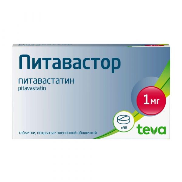 Питавастор 1мг таб.п/об.пл. №98 (Whan in pharm co ltd)