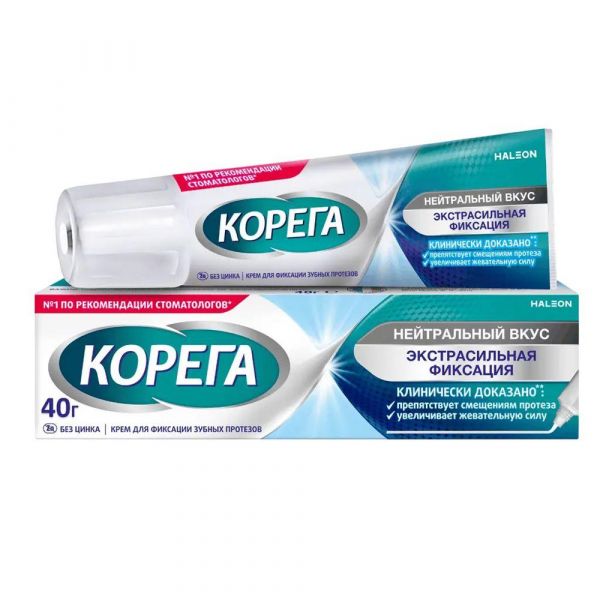 Корега крем д/фикс. зубных протезов 40мл нейтральн. вкус (Stafford miller ireland limited)