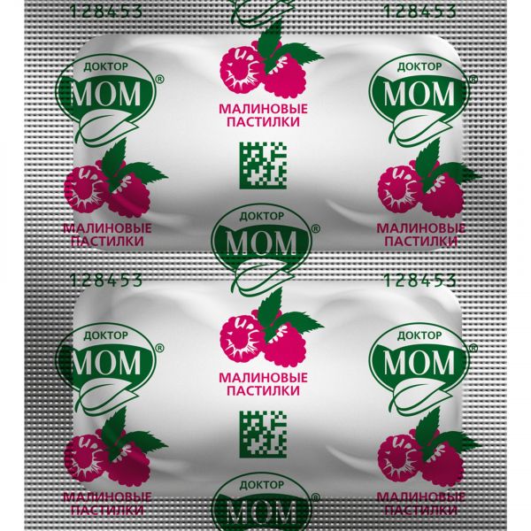 Доктор мом пастилки №20 малина (Unique pharmaceutical laboratories)