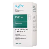 Меропенем 1г пор.д/р-ра д/ин.в/в. №1 фл. (ДЖИЭФСИ)