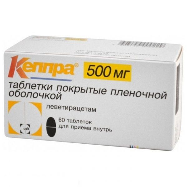 Кеппра 500мг таб.п/об.пл. №60 (Ucb pharma s.a._2)