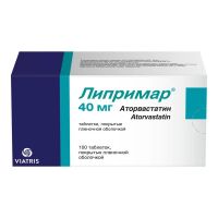 Липримар 40мг таб.п/об.пл. №100 (ПФАЙЗЕР)
