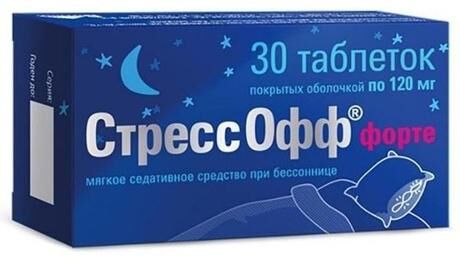 Стрессофф форте 120мг таб.п/об. №30 (Вифитех зао)