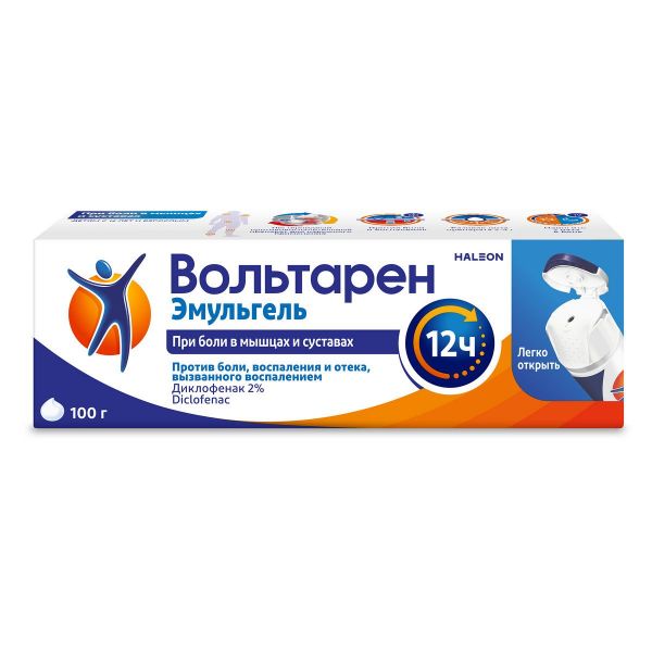 Вольтарен эмульгель 2% 100г гель д/пр.наружн. №1 туба (Gsk consumer health s.a.)