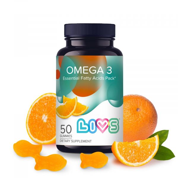 Ливс комплекс омега кислот пастилки жев. №50 апельсин (Maya food industries ltd)