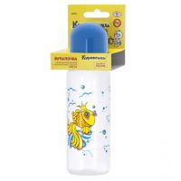 Курносики бутылочка для кормления 250мл зол.рыбка пп сил.соска (МИР ДЕТСТВА)