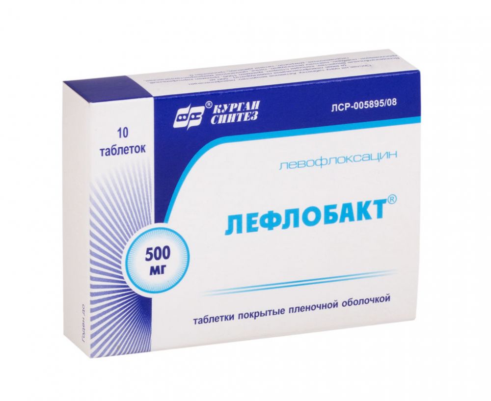 Лефлобакт 500мг таблетки покрытые плёночной оболочкой №10 (Синтез оао  [курган]) - цены в Уфе, купить Лефлобакт 500мг таблетки покрытые плёночной  оболочкой №10 в аптеке Фармленд, инструкция по применению, отзывы