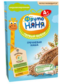 Фрутоняня каша безмолочная 200г гречка витамины (ПРОГРЕСС ОАО)