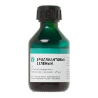Бриллиантовый зеленый 1% 25мл р-р спирт. №1 фл. (ОБНОВЛЕНИЕ)