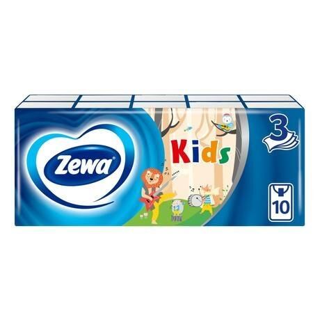 Zewa (ЗЕММА (ЗЕВА)) платочки носовые №100 детские (Sca hygiene products ab/ эссиэй хайджин продактс раша ооо)