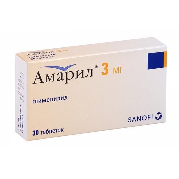 Амарил 3мг таб. №30 (Sanofi srl)