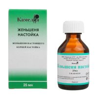 Женьшень 25мл настойка №1 фл. (КАМЕЛИЯ НПП)