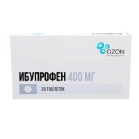 Ибупрофен 400мг таб.п/об.пл. №30 (АТОЛЛ)