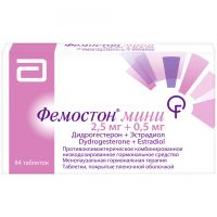 Фемостон мини 2,5мг+0,5мг таб.п/об.пл. №84 (ЭББОТТ)