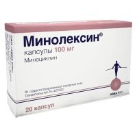 Минолексин 100мг капс. №20 (АВВА)