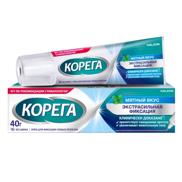 Корега крем д/фикс. зубных протезов 40мл максимальная фиксация прилегание мягко-мятный вкус (Stafford miller ireland limited)