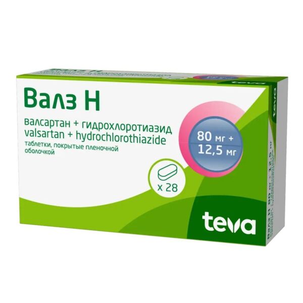 Валз н 80мг+12,5мг таб.п/об. №28 (Balkanpharma-dupnitza ad_2)