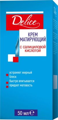 Delice (Делис) крем для лица 50мл с салициловой кислотой матирующий (АЛТЭЯ ООО)
