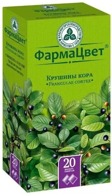 Крушины кора 1.5г пор. №20 ф/п. (Красногорсклексредства оао)