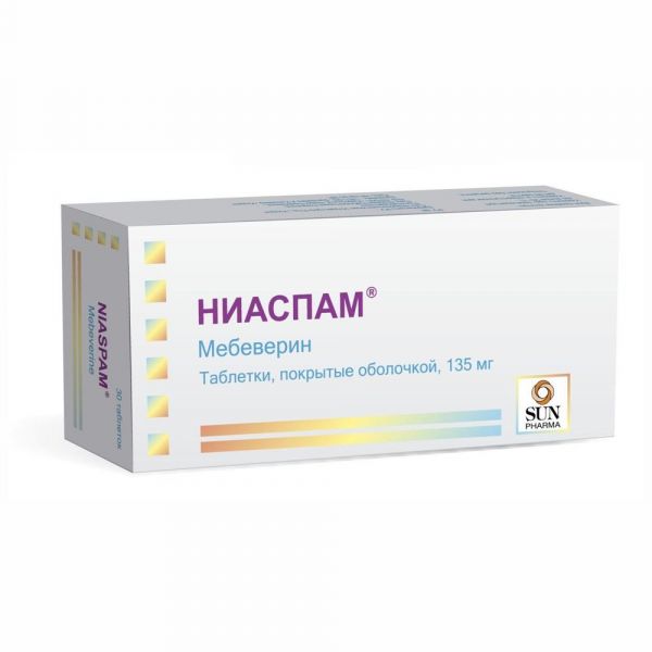 Ниаспам 135мг таб.п/об. №30 (Sun pharmaceutical industries ltd.)
