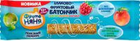 Фрутоняня батончик фруктово-злаковый 25г яблоко/малина персик (ПРОГРЕСС ОАО)