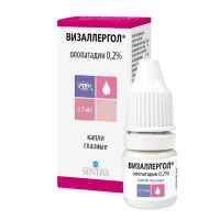 Визаллергол 0,2% 2,5мл капли глазн. №1 фл.-кап. (СЕНТИСС ФАРМА)