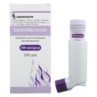 Беклометазон 250мкг/доза 200доз аэр.д/инг.доз. №1 бал.аэр. (БИННОФАРМ)
