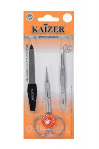 Kaizer (кайзер) комплект 3 предмета пинцет ножницы пилка 501032 (КАЙЗЕР ГРУПП)