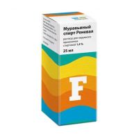 Муравьиный спирт 1,4% 25мл р-р спирт.д/пр.наружн. №1 фл. (ОБНОВЛЕНИЕ)