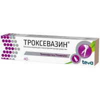 Троксевазин 2% 40г гель д/пр.наружн. №1 туба (БАЛКАНФАРМА)