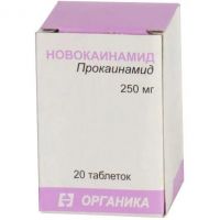 Новокаинамид 250мг таб. №20 (ОРГАНИКА АО)