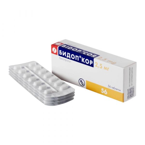Бидоп кор 2,5мг таб. №56 (Гедеон рихтер-рус ао_2)