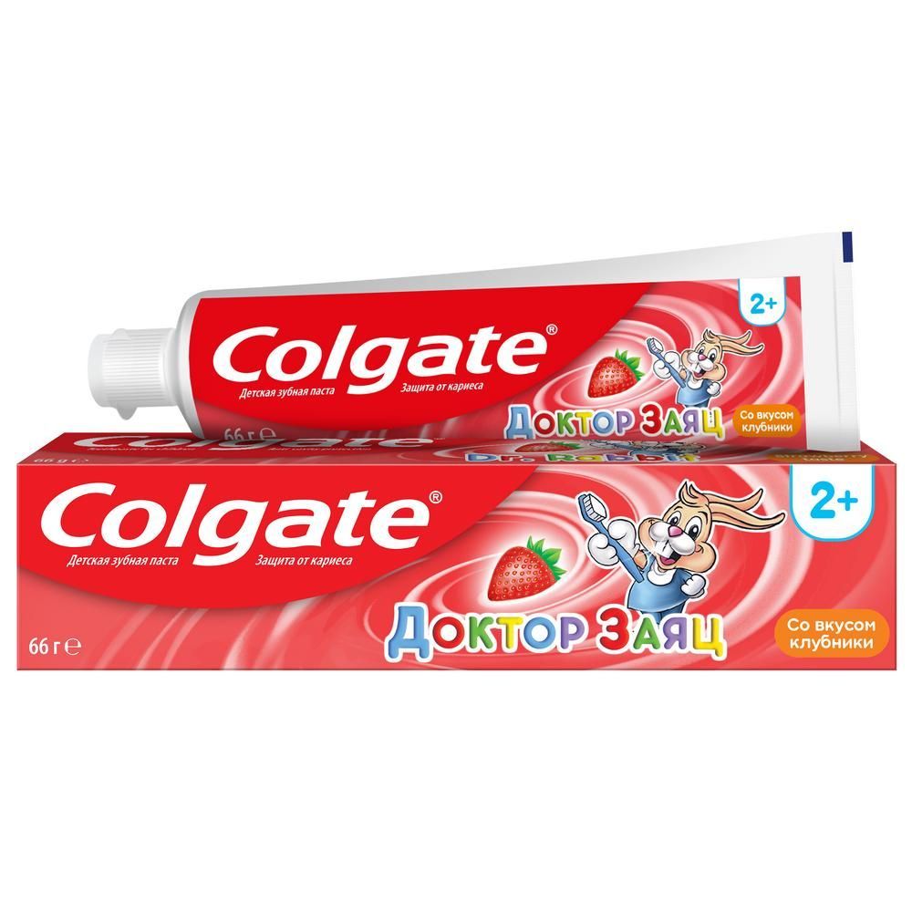 Colgate (Колгейт) зубная паста доктор заяц 50мл вкус клубника  (Colgate-palmolive [guangzhou] co. ltd.) - цены в Уфе, купить Colgate  (Колгейт) зубная паста доктор заяц 50мл вкус клубника в аптеке Фармленд,  инструкция по