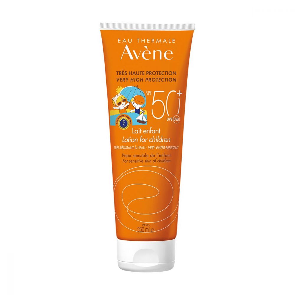 Avene (авен) солнцезащитное молочко детское 250мл spf50+ 9510 по цене от  1892.00 руб в Уфе, купить Avene (авен) солнцезащитное молочко детское 250мл  spf50+ 9510 (Pierre fabre dermo-cosmetique) в аптеке Фармленд, инструкция  по ...